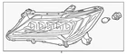 Genuine Acura Headlamp Assembly 33100-TX6-A51 New. Price: $962.31.