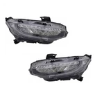 For Honda Civic 2019 Headlight Driver And Passenger Side Pair Led Chrome New. Price: $1227.78.