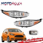 Chrome Halogen Headlights Assembly W/bulbs Ford Fiesta 2014-2019 New. Price: $135.99.
