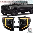Black For Gmc Sierra 1500 Elevation/sle 2022-2024 Full Led Headlights Left+right New. Price: $395.74.