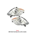 Headlight Set For 2009-2011 Toyota Yaris Hatchback Driver Passenger Pair New. Price: $156.99.