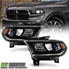 For 2014-2017 Dodge Durango Black Trim Halogen W/o Led Drl Projector Headlights New. Price: $208.99.