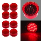 8X Round 2" Red Led Side Marker Clearance Lights For Peterbilt Truck Trailer New. Price: $22.49.