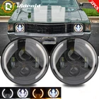2PCS 7" Inch Round Led Headlights Hi/lo Beam For Chevy Camaro 1967-1981 New. Price: $39.99.