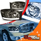 Smoked Housing Headlight Clear Corner Lamp+led Drl For 06-08 Dodge Ram 1500-3500 New. Price: $128.34.