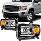 Pair/set Led Drl Projector Headlights Assembly W/ Bulbs For Gmc Canyon 2015-2022 New. Price: $429.99.