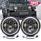 2PCS Dot 7''INCH H6024 Led Headlights Fit Jeep Wrangler Jku 2007-2018 Combo New. Price: $39.98.