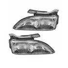 For Chevy Cavalier 1995-1999 Headlight Assembly Driver And Passenger Side Pair New. Price: $114.57.