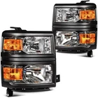 Headlamp For 2014-2015 Chevy Silverado 1500 Headlights Assembly Black Housing New. Price: $149.99.