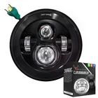 Eagle Lights Black 7" Round Led Projection Headlight - Harley Davidson & Indian New. Price: $149.99.