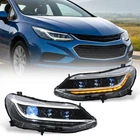 Led Pair Headlights For 2016-2019 Chevy Cruze,animated Drl From Blue To White New. Price: $599.00.
