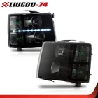 Led Drl Headlights Fit For 2007-2013 Chevy Silverado 1500 2500 3500 Black Smoke New. Price: $127.88.
