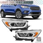Left+right Headlight Ford Escape 2017-2019 Chrome Halogen W/led Drl Headlamp New. Price: $159.19.