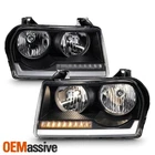 For 2005-2009 Chrysler 300 Led Sequential Signal Halogen Type Black Headlights New. Price: $159.99.