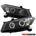 Fit 2008-2012 Honda Accord Coupe 2DR Black Led Halo Projector Headlights Lamps New. Price: $218.99.
