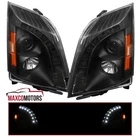 Black Projector Headlights Fits 2008-2014 Cadillac Cts Led Strip Lamps L+r 08-14 New. Price: $260.49.