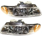 For 96-99 Caravan Quad Type Headlamp W/bulb Pair Set New. Price: $159.95.