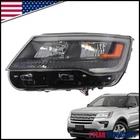 2016-2018 Ford Explorer Sport Halogen Headlight W/led Drl Black Left New. Price: $108.96.