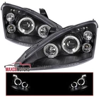 Fits 2000-2004 Ford Focus Black Led Halo Projector Headlights Lamps Left+right New. Price: $165.49.