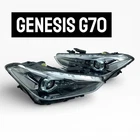 2019-2021 Genesis G70 Left Right Pair Led Clear Adaptive Oem 12-PIN Headlight Used. Price: $1389.00.
