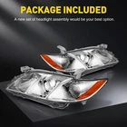 Pair Headlights Headlamp Assembly For Toyota Camry 2007 2008 2009 Chrome Housing New. Price: $84.99.