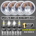 4PCS 5.75" 5-3/4 Dot Round Led Headlights Drl Angel Eyes Projector Hi-lo Beam H4 New. Price: $58.00.
