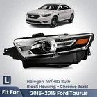2016-2019 Ford Taurus Halogen Headlight Black Housing W/HB3 Bulb Driver Left New. Price: $104.99.