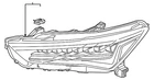 Genuine Acura Headlight Assembly 33150-T3R-305 New. Price: $1380.42.