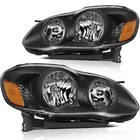 Front Halogen Headlights Assembly Reflector Lamps For 2003-2008 Toyota Corolla New. Price: $75.19.