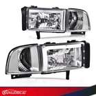Fit For 94-02 Dodge Ram 1500 2500 3500 Led Drl Headlight Lamps Chrome/clear New. Price: $77.99.