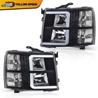 Fit For 07-13 Chevy Silverado 1500 2500 Led Bar Tube Black Headlights New. Price: $126.45.