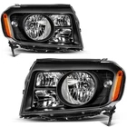 Pair/set Black Amber Headlights Headlamps Assembly For Honda Pilot 2009-2011 New. Price: $115.99.
