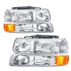 Headlight Assembly Crystal Compatible With 99-02 Chevy Silverado 00-06 New. Price: $106.31.