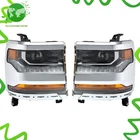 Headlight Hid/xenon W/led Drl For Chevy Silverado 1500 2016 2017 2018 Left+right New. Price: $154.74.