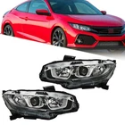 Left+right Side For Honda Civic 2016-2019 2020 Halogen W/drl Headlights Headlamp New. Price: $85.37.