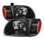 For Toyota Tundra 00-04 Headlights Driver & Passenger Side Black Euro New. Price: $138.20.