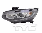 Tyc Nsf Left Side Halogen Headlight For Honda Civic None Touring 2016-2017 Model New. Price: $151.04.