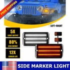 For 1997-2006 Jeep Wrangler Tj Smoke Led Bumper Signal Front Side Marker Lights New. Price: $34.19.