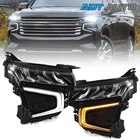 Full Led Switchback Headlight For 2021-2024 Chevy Tahoe Suburban W/ Module Bulbs New. Price: $299.90.