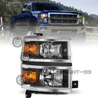 For 2014-2015 Chevy Silverado 1500 Chrome Headlight Passenger Right Side New. Price: $64.99.