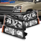 Pair For Chevy Avalanche 1500 Headlight Assembly 5.3L 2003-2006 Black Housing New. Price: $69.99.