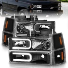 Anzo 111528 Black Crystal Headlights W/ Led Bar For 1994-2000 Chevy/gmc GMT-400 New. Price: $347.95.