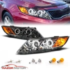 2011-2015 For Kia Optima Gunmetal Projector Led Halo Parking Headlights Pair New. Price: $309.14.