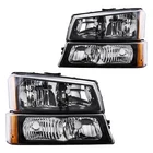 Kac For 2003-2006 Chevy Silverado Avalanche 1500 2500 Headlights Assembly Pair New. Price: $73.99.