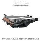 For Toyota Corolla Eco 2017-19 Headlight Passenger Rh Chrome Halogen Clear New. Price: $67.38.
