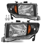 Black Amber Side Headlights For 2006-2014 Honda Ridgeline L+r W/bulbs New. Price: $83.99.