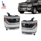 Right+left Headlights For 2016-2018 Silverado 1500 Led Chrome Housing Lens New. Price: $288.90.