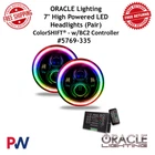 Oracle Lighting 7" High Powered Led Headlight - Colorshift / BC2 Controller New. Price: $587.99.