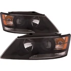 Headlight Pair Fits Hyundai Sonata 09-10 Halogen Black Housing Headlamp Set New. Price: $217.43.
