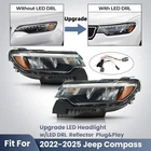 Upgrade Headlight Withled Drl Reflector For 2022-2025 Jeep Compass Pair New. Price: $299.90.
